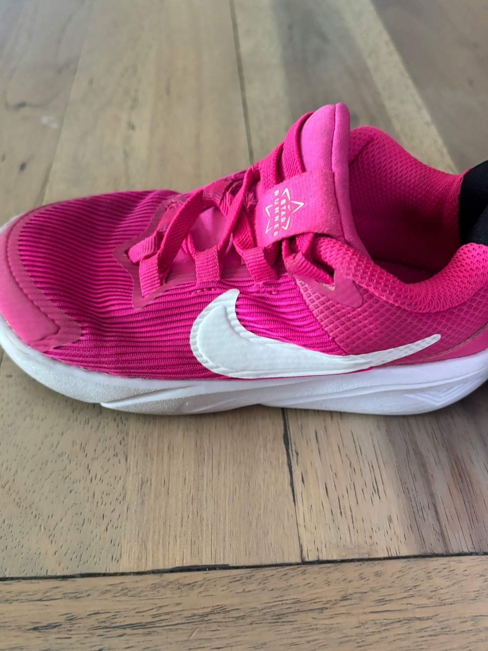 Nike Kids Hot Pink and White Running Sneakers
